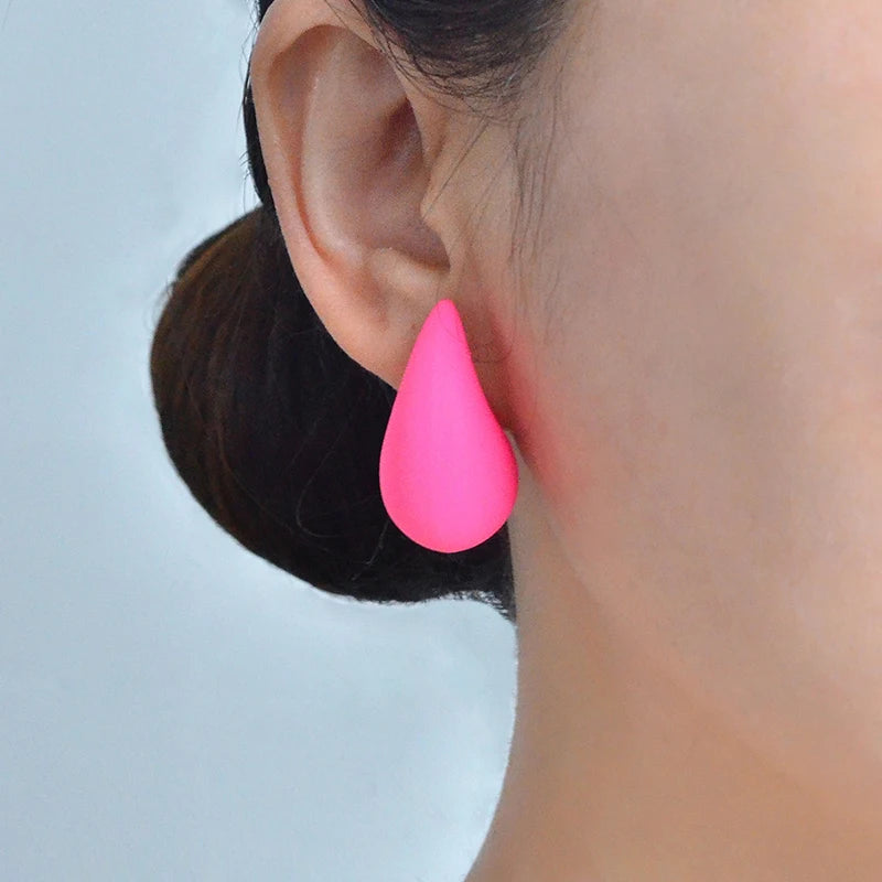 Fashion Big Teardrop Stud Earrings